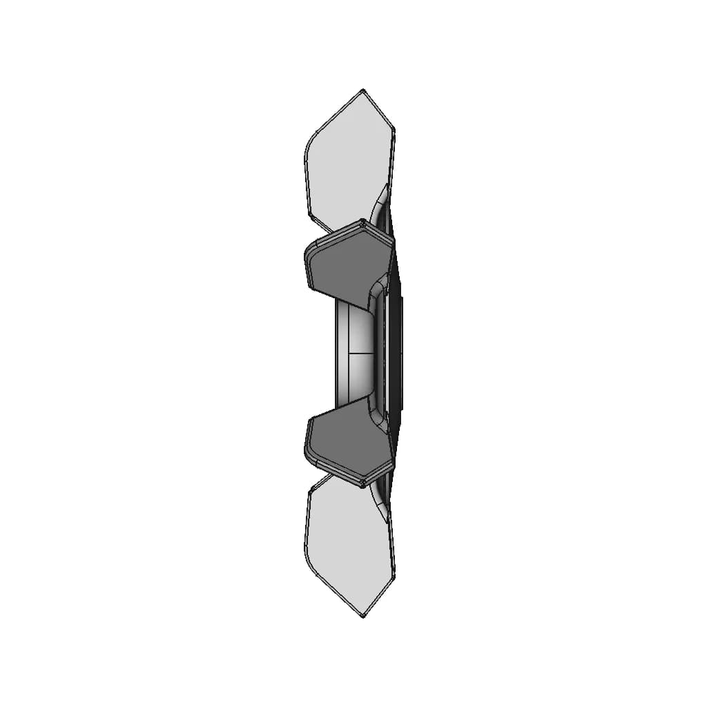 3D Printable Replacement For Table Saw Fan - Standard Mechanical Component_0_90_degree_snapshot