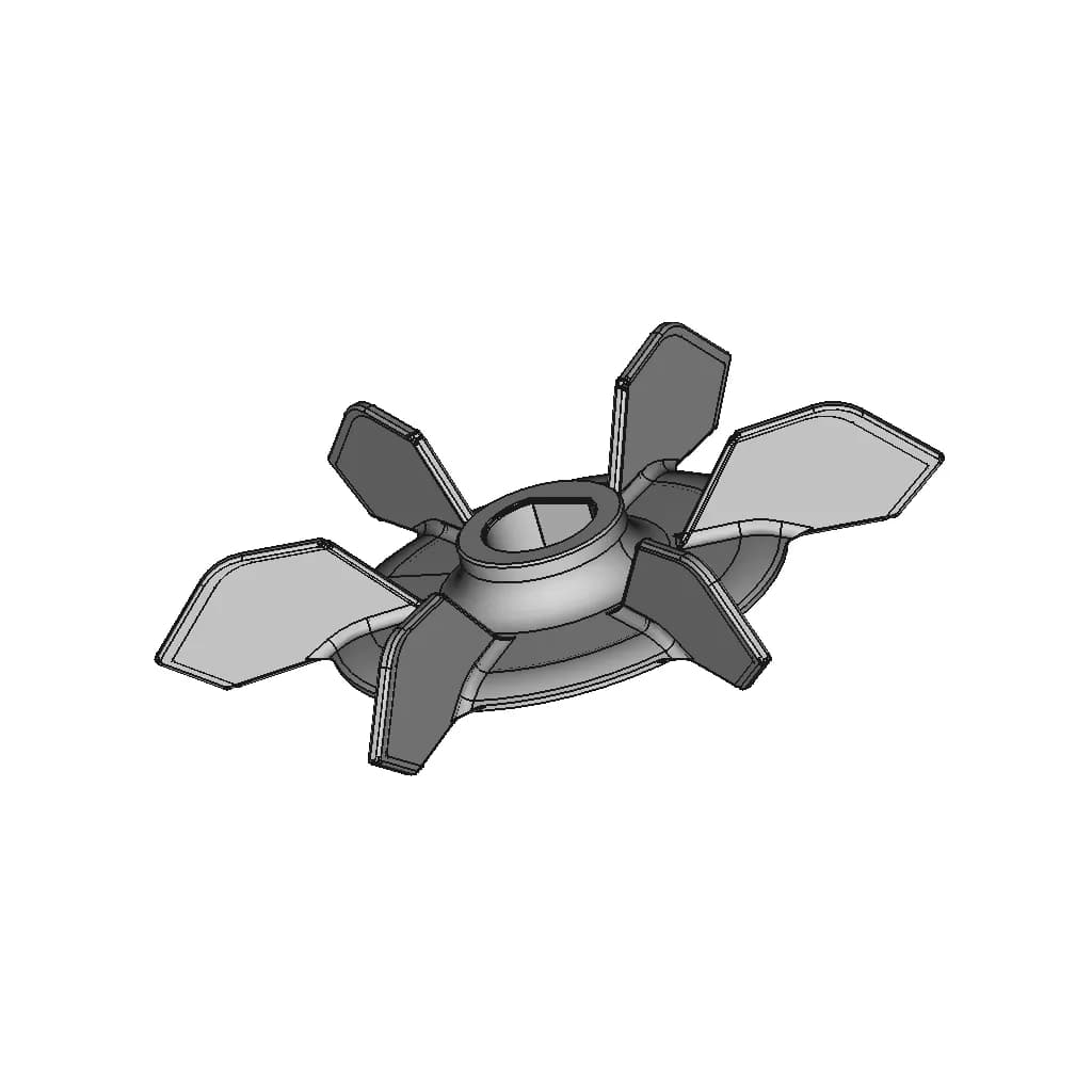 3D Printable Replacement For Table Saw Fan - Standard Mechanical Component_60_30_degree_snapshot