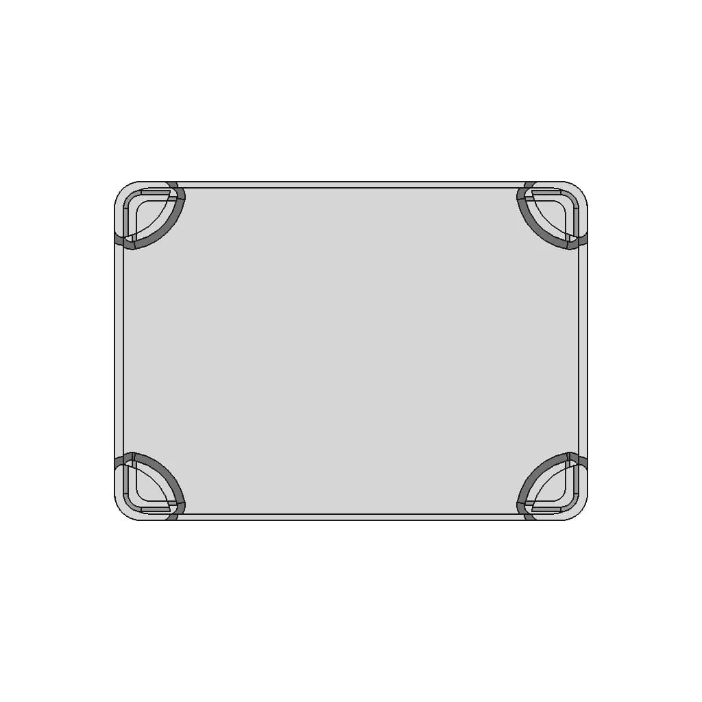 Compartments For Assortment Storage Drawer Cases Box - Downloadable CAD Representation_90_0_degree_snapshot