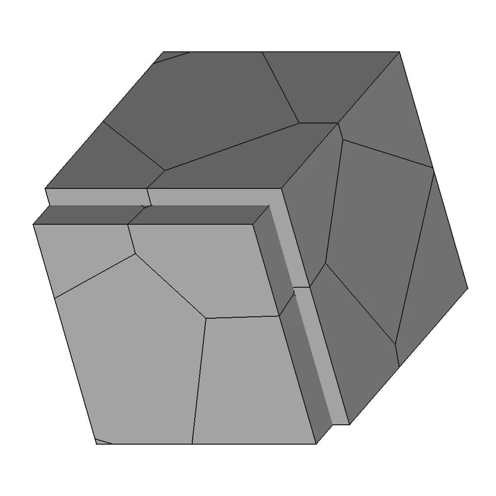 Voronoi Puzzle Cube | High-Quality CAD Model_60_30_degree_snapshot