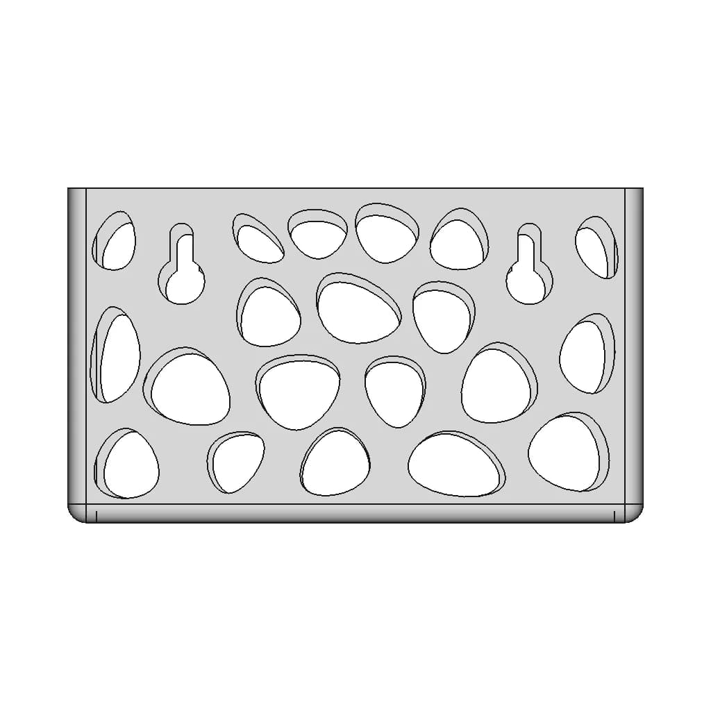 Vesa 75 Basket (Cesto Para Furação Vesa 75 | 3D Engineering Design File_90_0_degree_snapshot