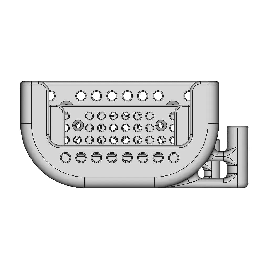Wall Mount For Uni-T Ut61 - Standard Mechanical Component_90_0_degree_snapshot