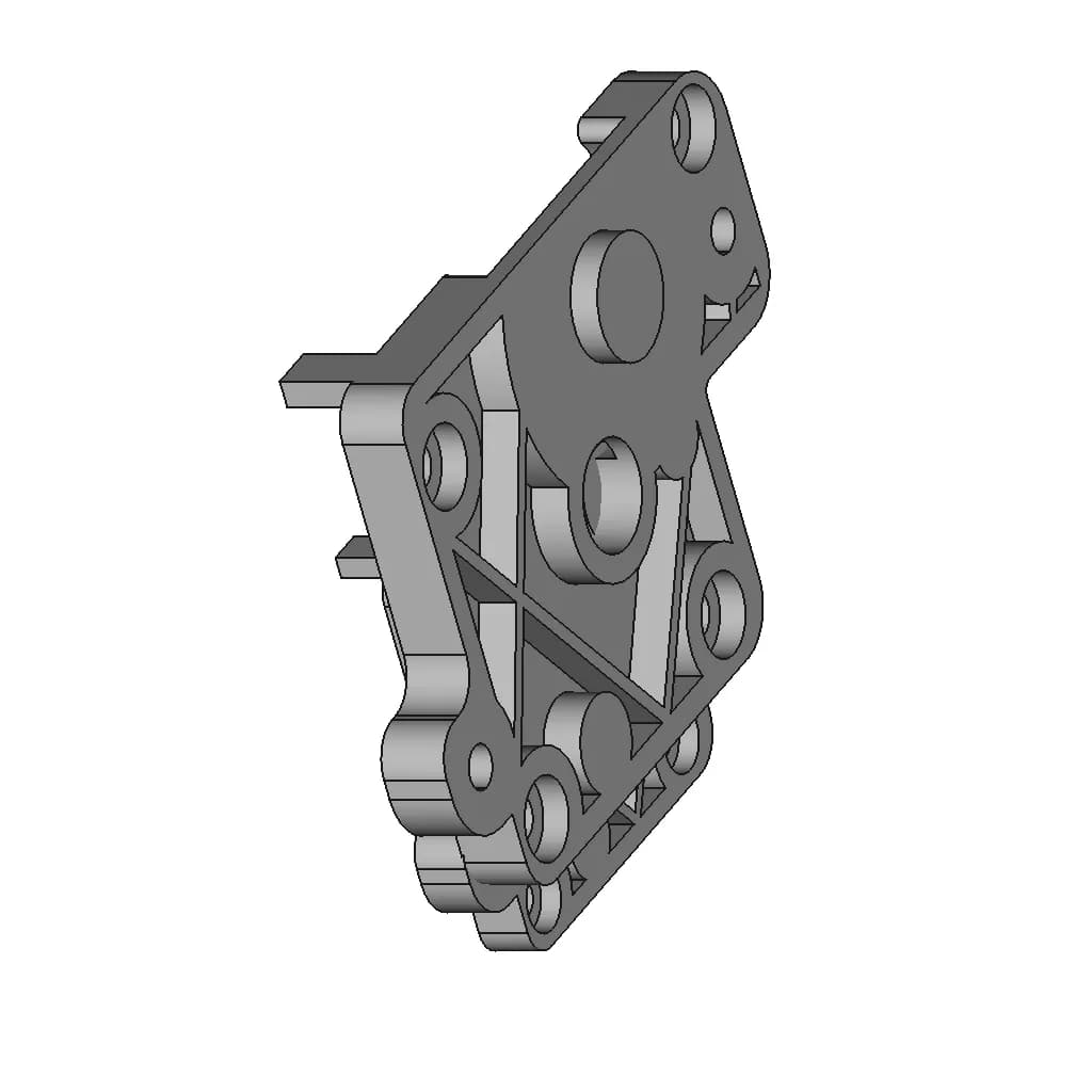 Qidi 4 Plus Parts | High-Quality CAD Model_60_30_degree_snapshot