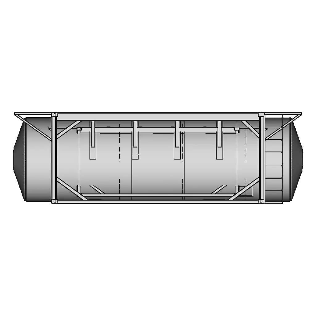 20Ft Iso Container Tank (34M3) - Downloadable CAD Representation_270_0_degree_snapshot
