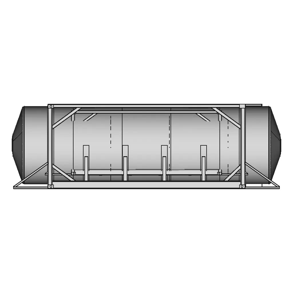 20Ft Iso Container Tank (34M3) - Downloadable CAD Representation_90_0_degree_snapshot