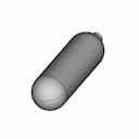 Bloc Carbone Plongée 6.8L 300 Bars | High-Quality CAD Model_60_30_degree_snapshot