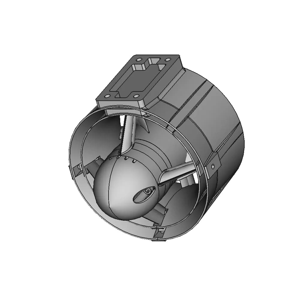Rov Underwater Truster M060 - Downloadable CAD Representation_60_30_degree_snapshot