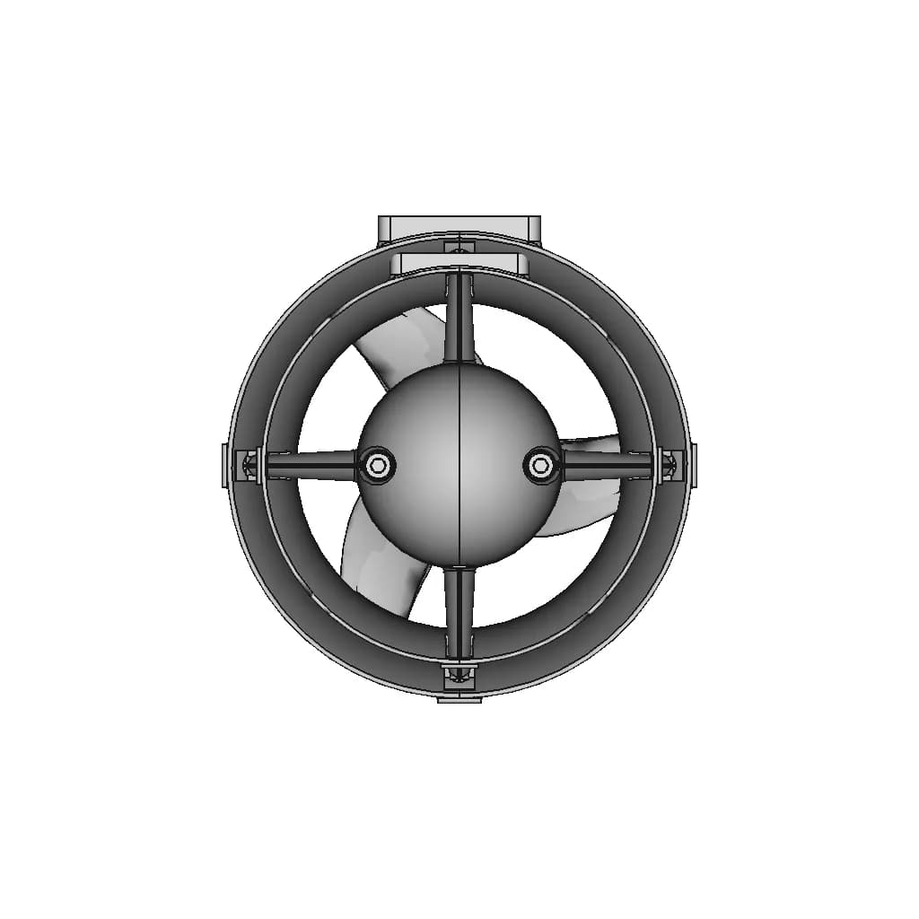 Rov Underwater Truster M060 - Downloadable CAD Representation_90_0_degree_snapshot