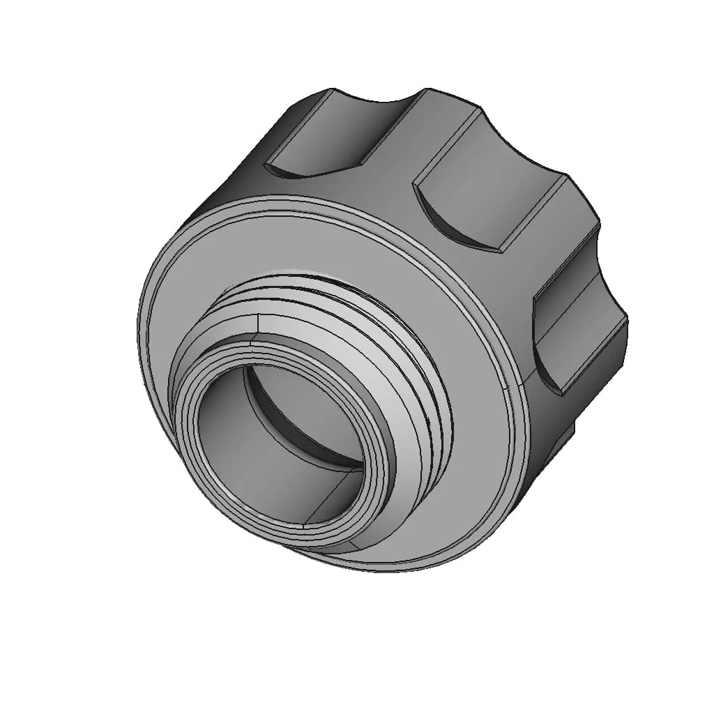 Large Funel Adaptor Toyota M37X3.0 | 3D Engineering Design File_60_30_degree_snapshot