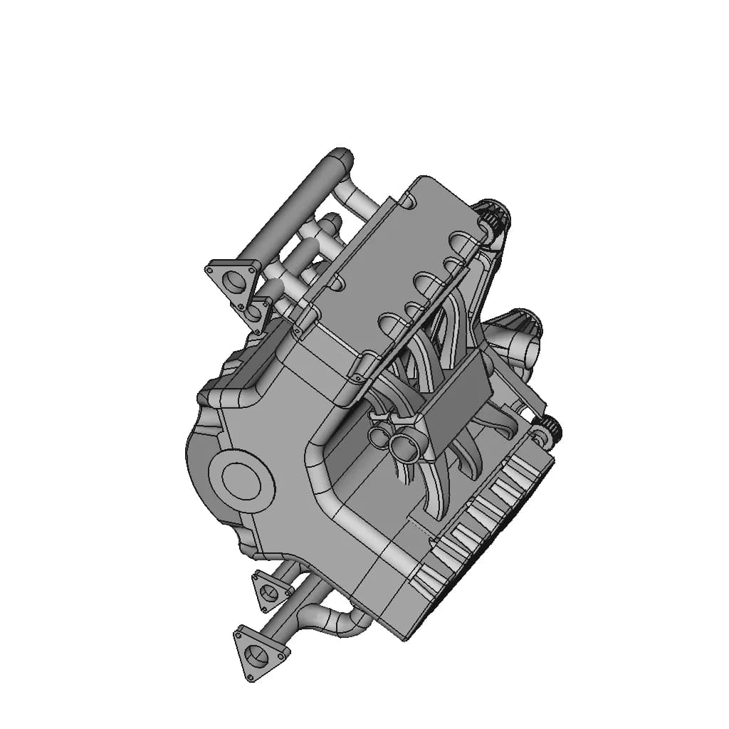 V6 Engine Design | 3D Engineering Design File_60_30_degree_snapshot
