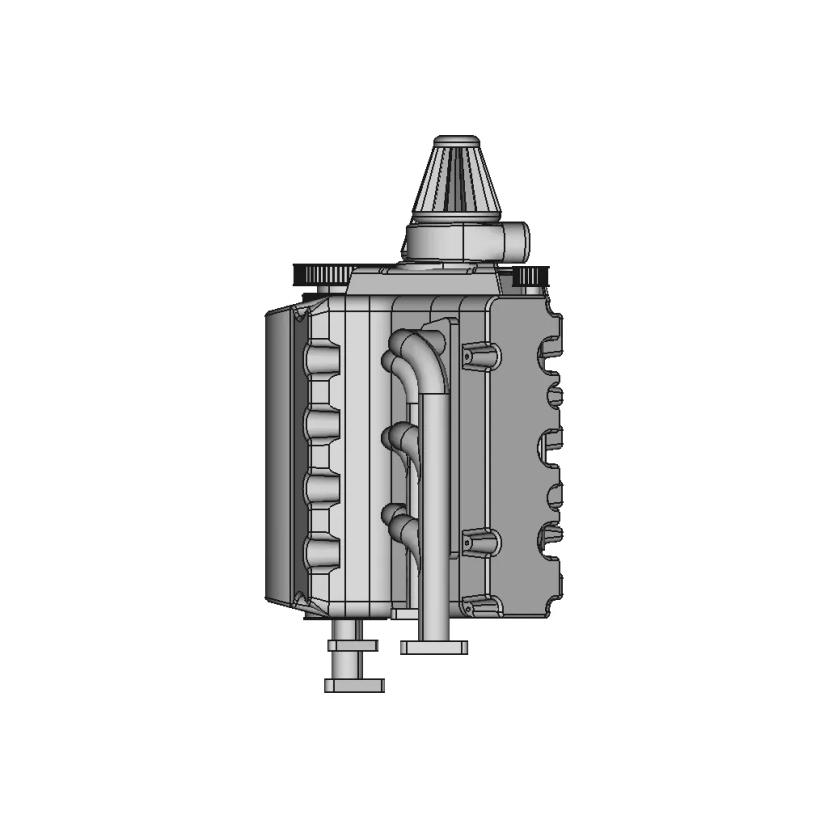 V6 Engine Design | High-Quality CAD Model