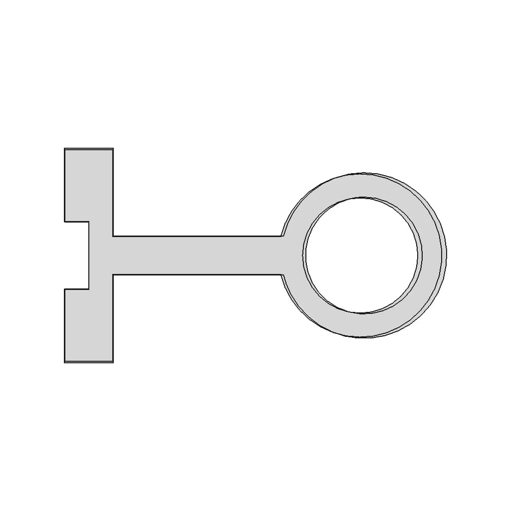 Hinge Bracket With Cylindrical Mount - Downloadable CAD Representation_0_270_degree_snapshot