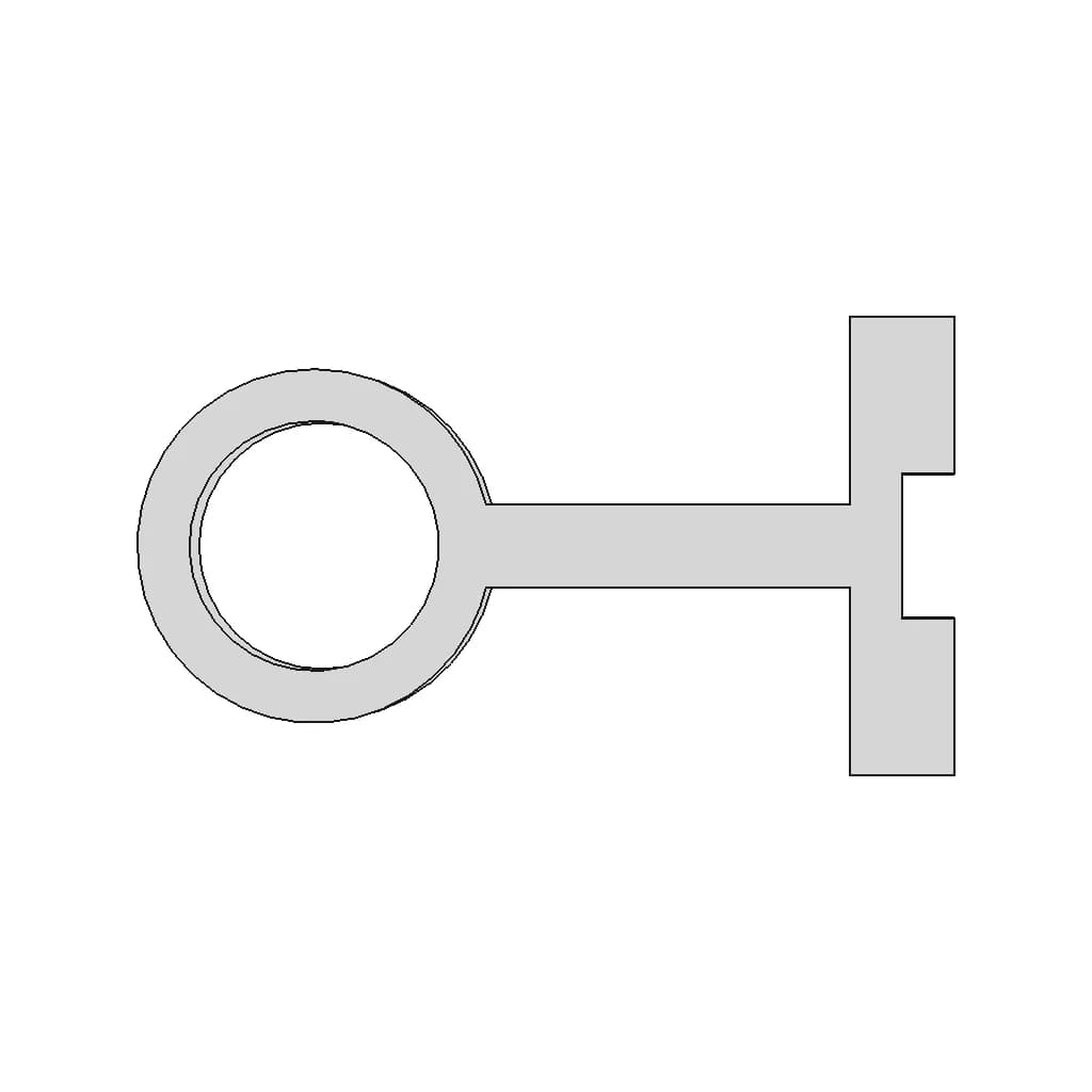 Hinge Bracket With Cylindrical Mount - Downloadable CAD Representation_0_90_degree_snapshot