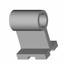 Hinge Bracket With Cylindrical Mount - Downloadable CAD Representation_60_30_degree_snapshot