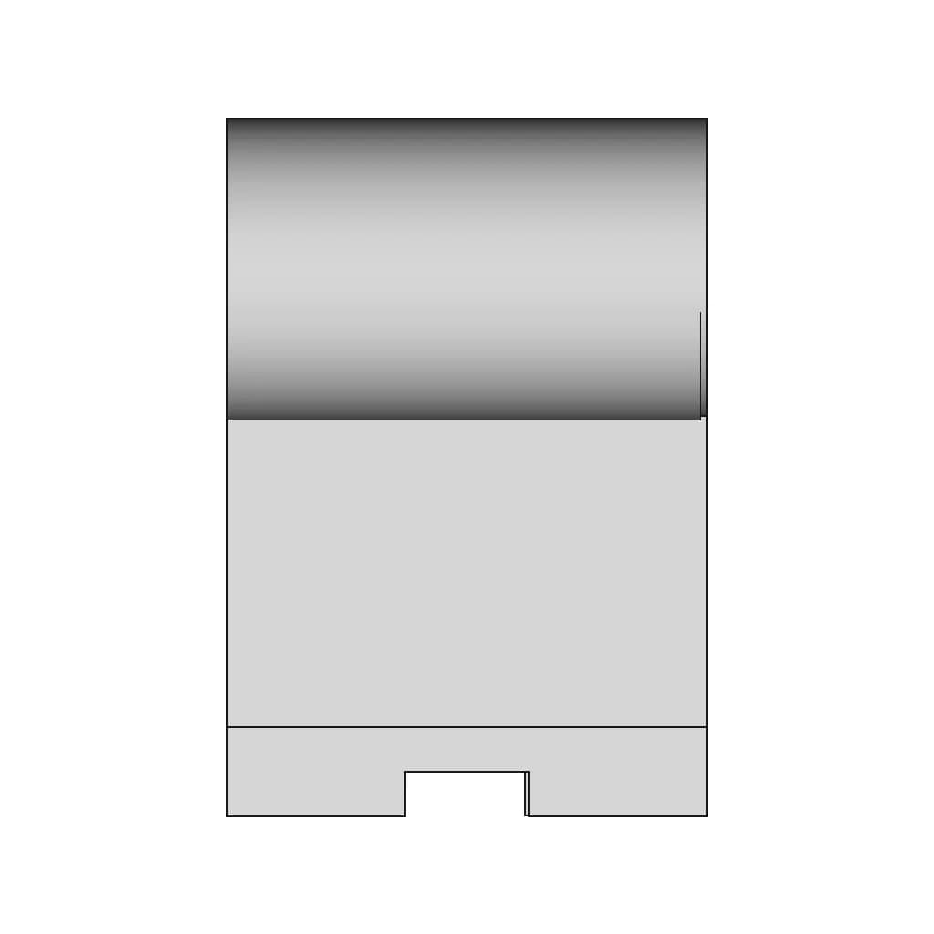Hinge Bracket With Cylindrical Mount - Downloadable CAD Representation_90_0_degree_snapshot
