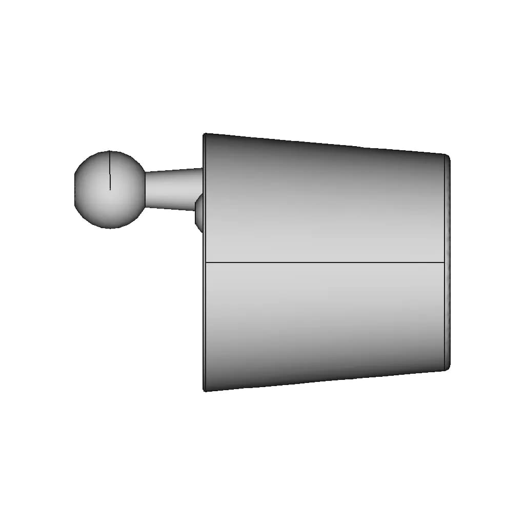Ball Mount To Fit To Cup Holder - Standard Mechanical Component_0_90_degree_snapshot