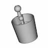 Ball Mount To Fit To Cup Holder - Standard Mechanical Component_60_30_degree_snapshot