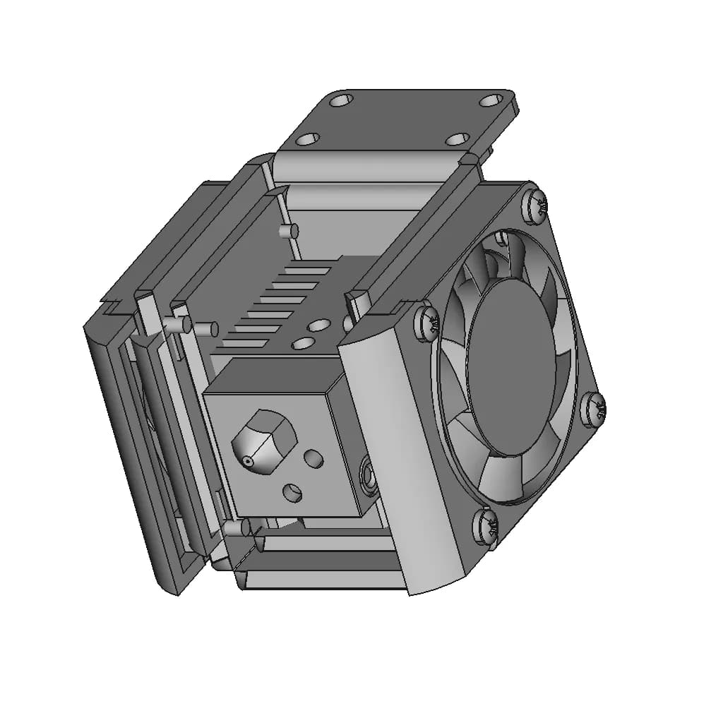 3D Printer Attachment For Drawing | High-Quality CAD Model_60_30_degree_snapshot