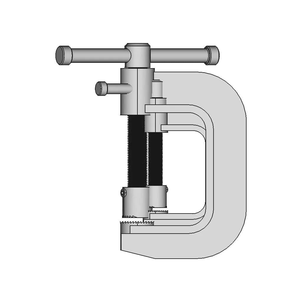 Mengene ( Clamp) | High-Quality CAD Model_0_0_degree_snapshot