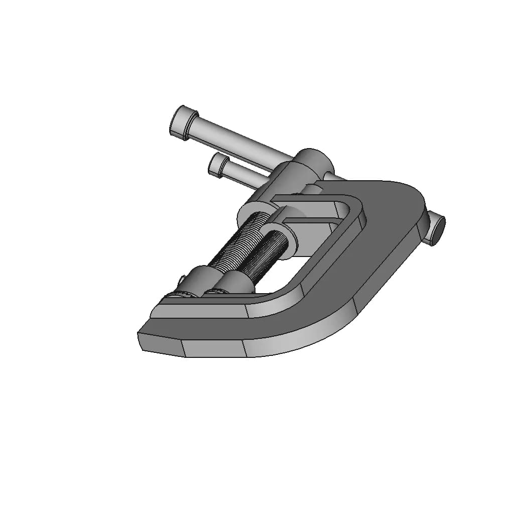 Mengene ( Clamp) | High-Quality CAD Model_60_30_degree_snapshot