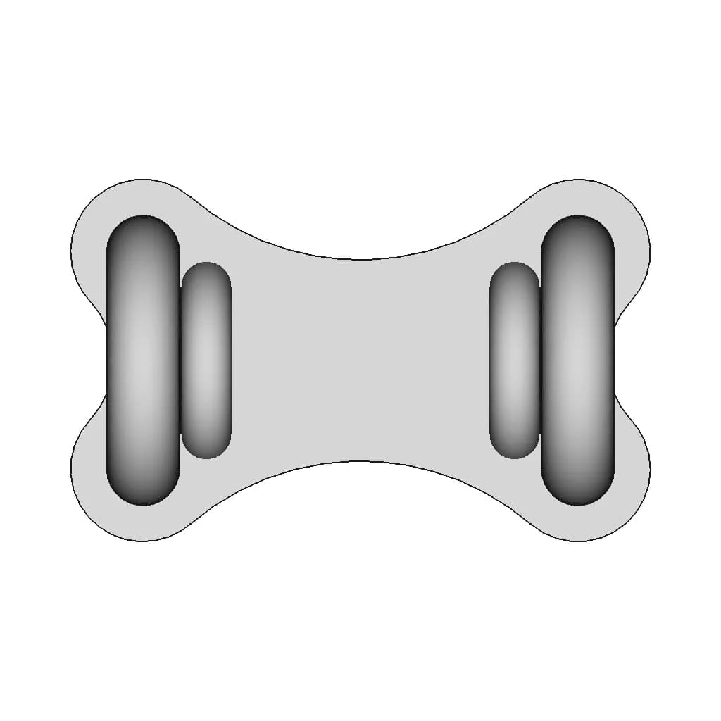 Double-Loop Anchor Bracket – Versatile Mounting Component - Standard Mechanical Component_0_0_degree_snapshot