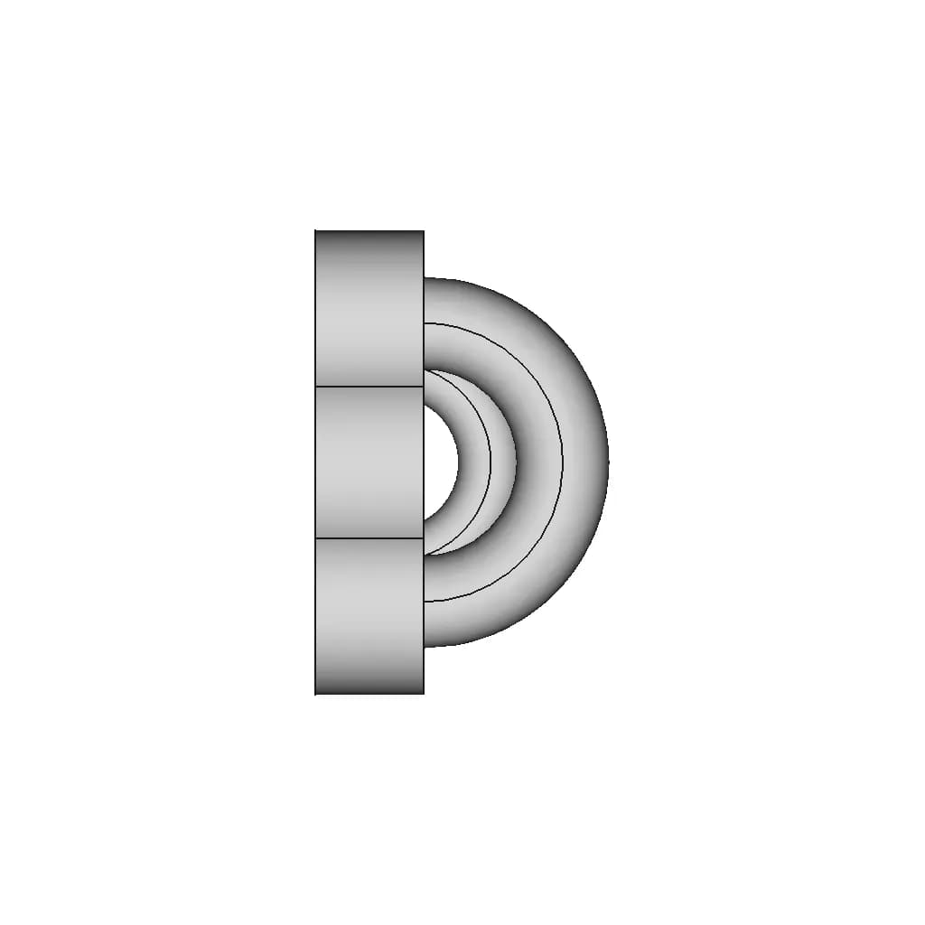 Double-Loop Anchor Bracket – Versatile Mounting Component - Standard Mechanical Component_0_270_degree_snapshot
