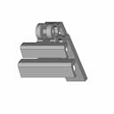 Lidl Monitor Ligth Bar Support | High-Quality CAD Model_60_30_degree_snapshot