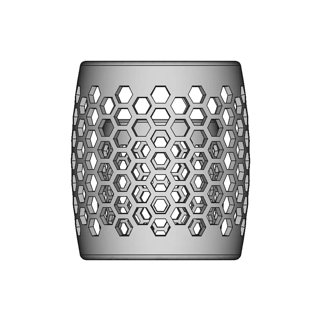 Honeycomb Vase - Standard Mechanical Component_0_0_degree_snapshot