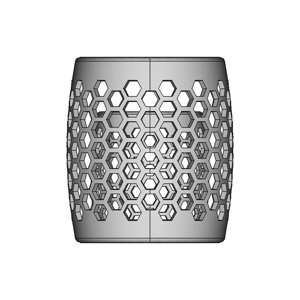Honeycomb Vase - Standard Mechanical Component_0_270_degree_snapshot