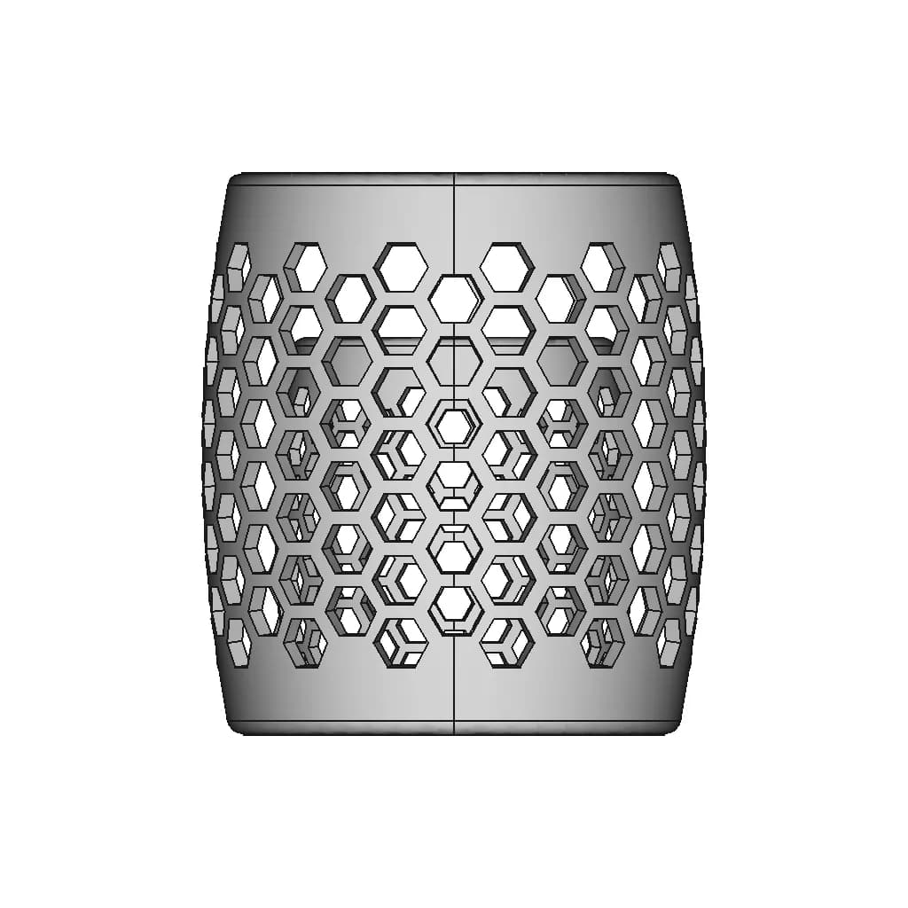 Honeycomb Vase - Standard Mechanical Component_0_90_degree_snapshot