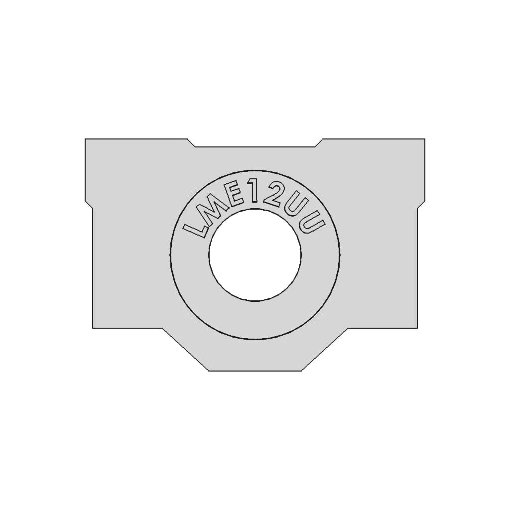 Sce12Uu / Sc12Uu Linear Bearing Block | 12Mm Inner Diameter Linear Ball Bearing - Standard Mechanical Component_0_0_degree_snapshot