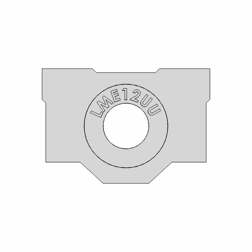 Sce12Uu / Sc12Uu Linear Bearing Block | 12Mm Inner Diameter Linear Ball Bearing - Standard Mechanical Component