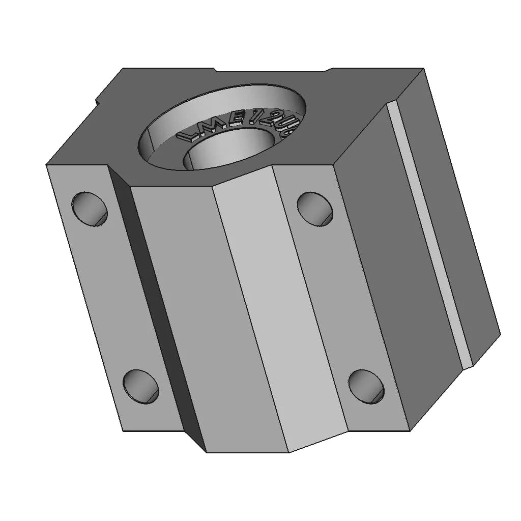 Sce12Uu / Sc12Uu Linear Bearing Block | 12Mm Inner Diameter Linear Ball Bearing - Standard Mechanical Component_60_30_degree_snapshot