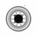 1931 Ford Model A Wheel And Tire - 1/3 Scale | High-Quality CAD Model_0_90_degree_snapshot
