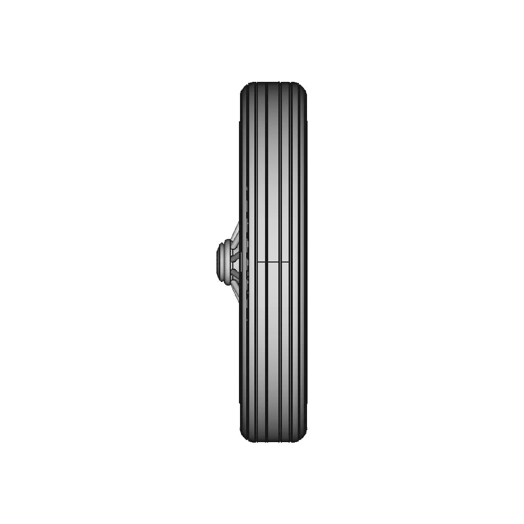 1931 Ford Model A Wheel And Tire - 1/3 Scale | High-Quality CAD Model_90_0_degree_snapshot