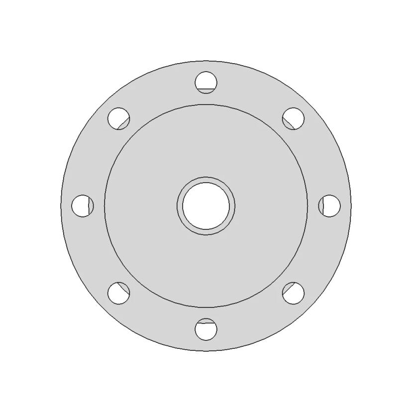 Heavy-Duty Mechanical Flange For Secure Mounting | High-Quality CAD Model