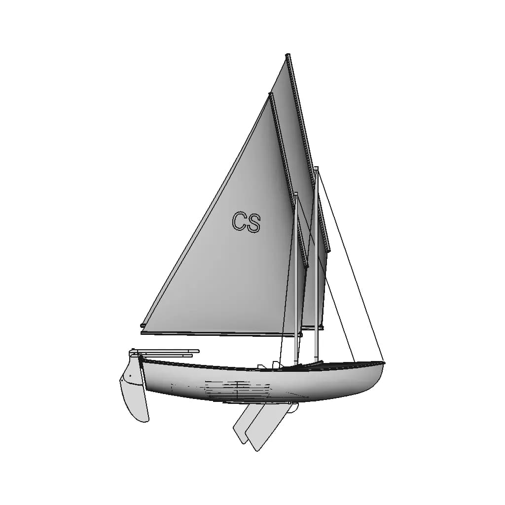 Chichester Scow Sailing Dinghy - Standard Mechanical Component_90_0_degree_snapshot