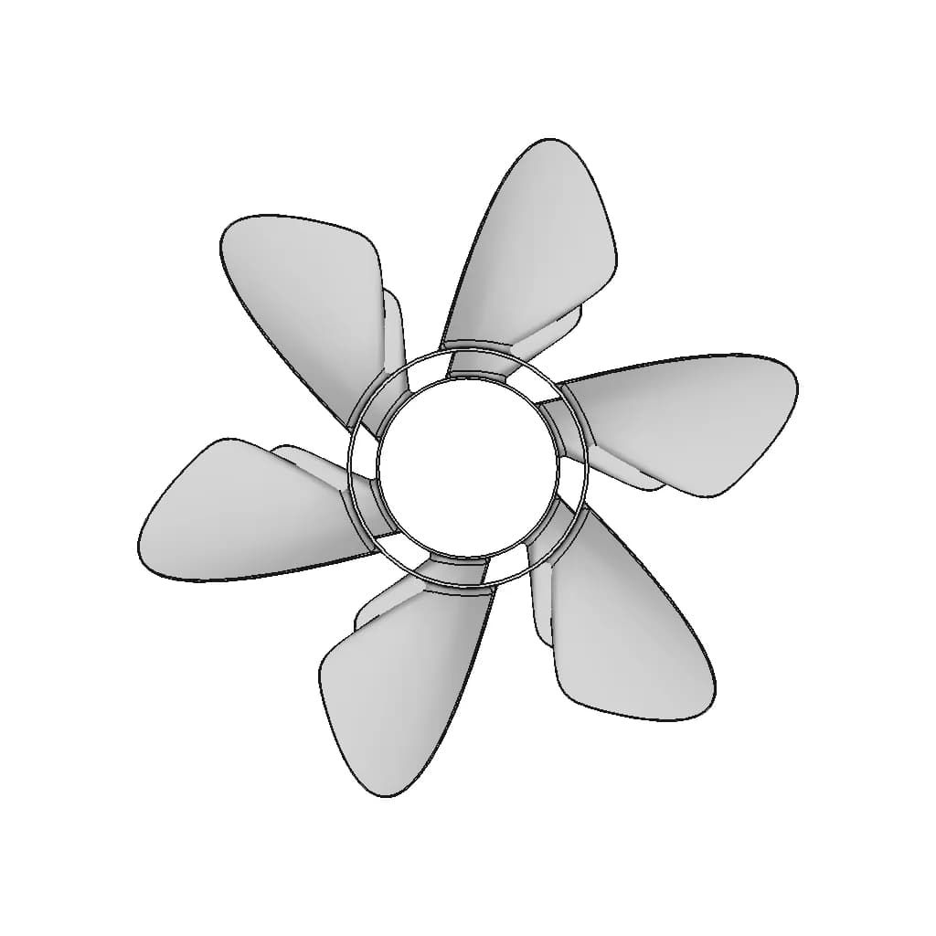 Radiator Fan | High-Quality CAD Model_0_0_degree_snapshot