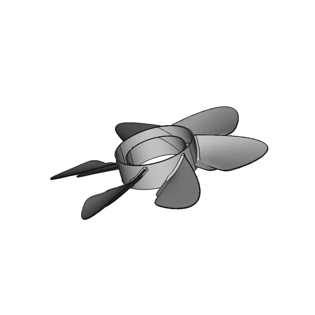 Radiator Fan | High-Quality CAD Model_60_30_degree_snapshot