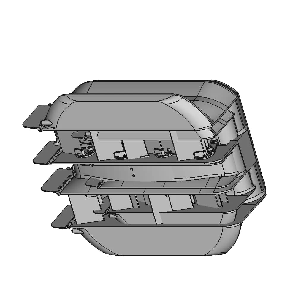 Rc Boat - Hms Flipper | High-Quality CAD Model_60_30_degree_snapshot