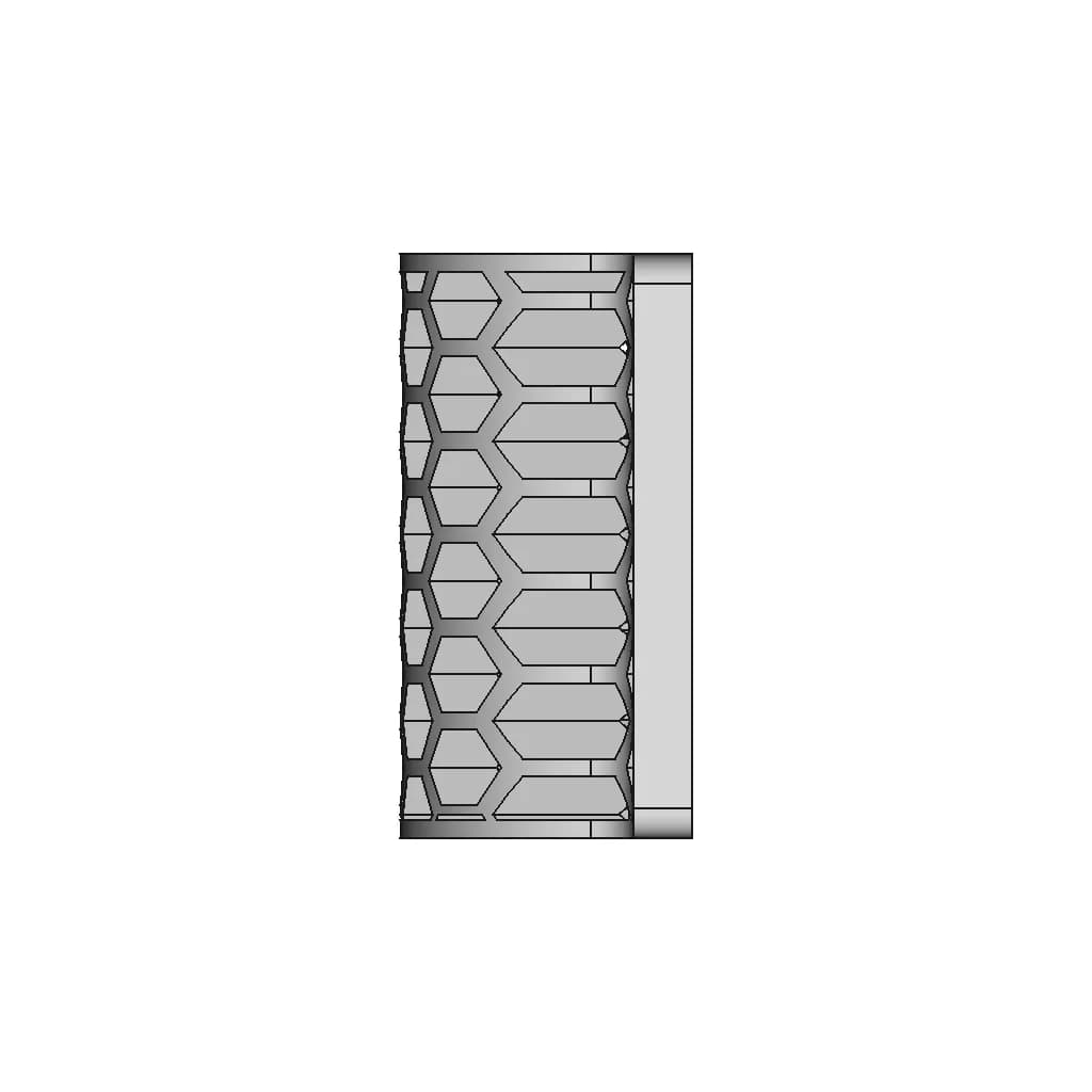 Wabenstruktur - Downloadable CAD Representation_0_90_degree_snapshot