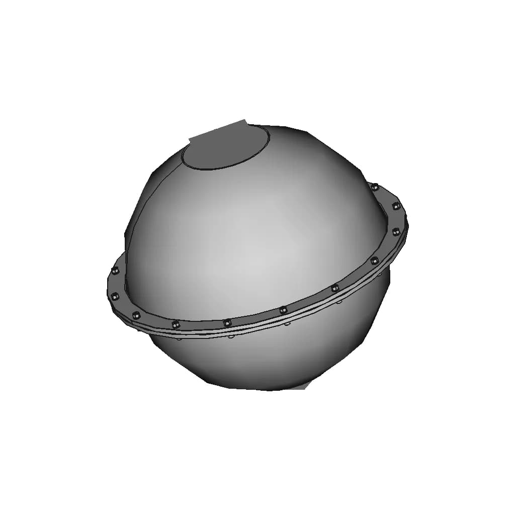 Сфера Герметичная | 3D Engineering Design File_60_30_degree_snapshot