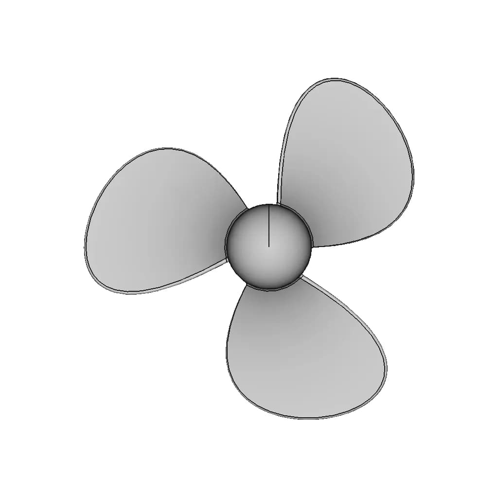 Boat Propeller | 3D Engineering Design File_0_0_degree_snapshot