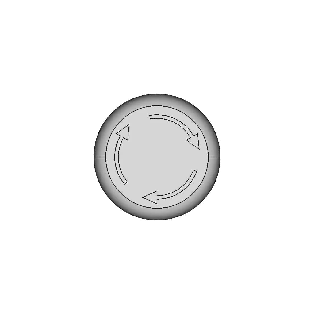 Metaltex Av16-Er2 Ø16Mm - Emergency Stop Pushbutton Ø16Mm | 3D Engineering Design File_0_0_degree_snapshot