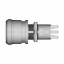 Metaltex Av16-Er2 Ø16Mm - Emergency Stop Pushbutton Ø16Mm | 3D Engineering Design File_0_90_degree_snapshot