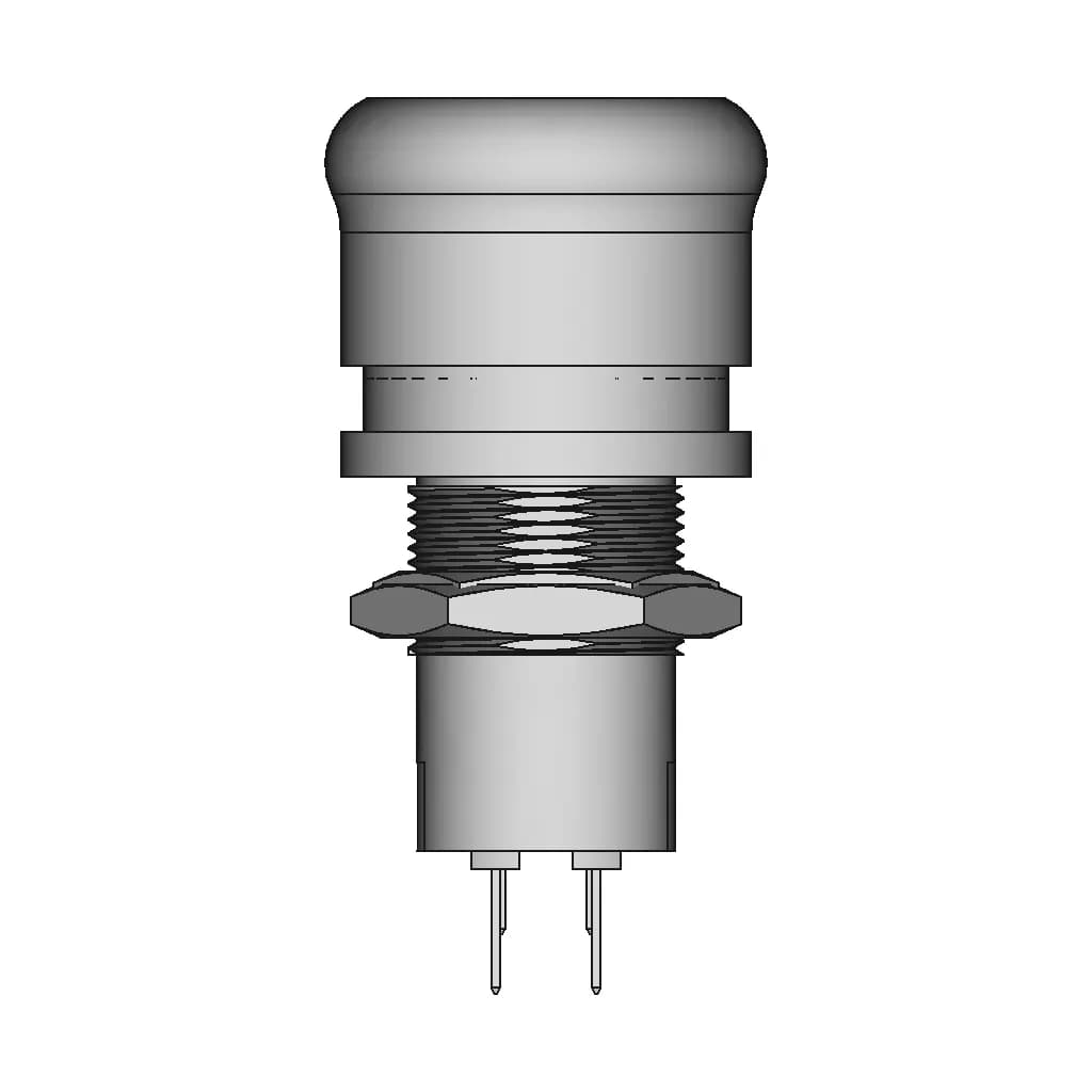Metaltex Av16-Er2 Ø16Mm - Emergency Stop Pushbutton Ø16Mm | 3D Engineering Design File_90_0_degree_snapshot