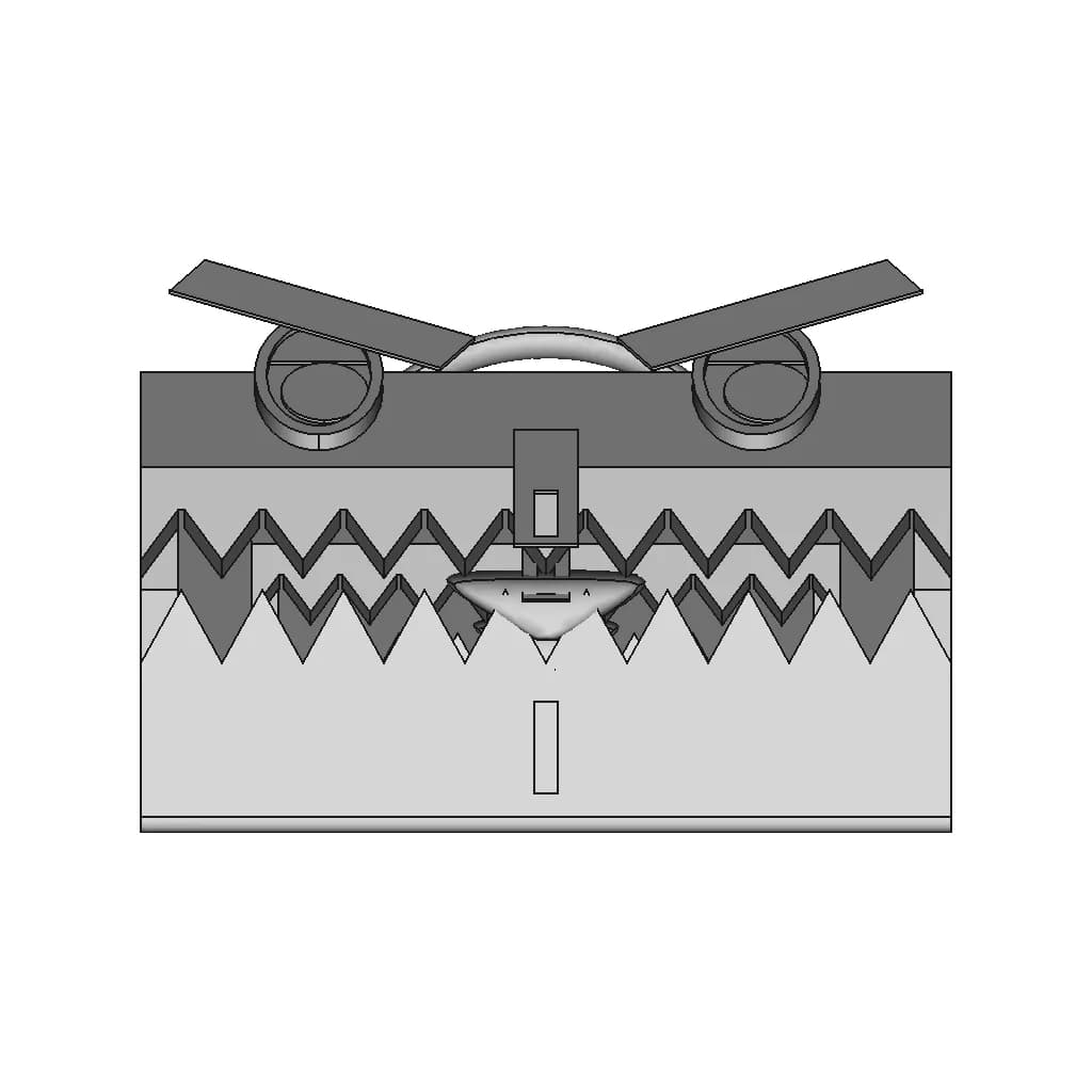 Dungeon Mimics Classic Red Toolbox - Downloadable CAD Representation_0_90_degree_snapshot