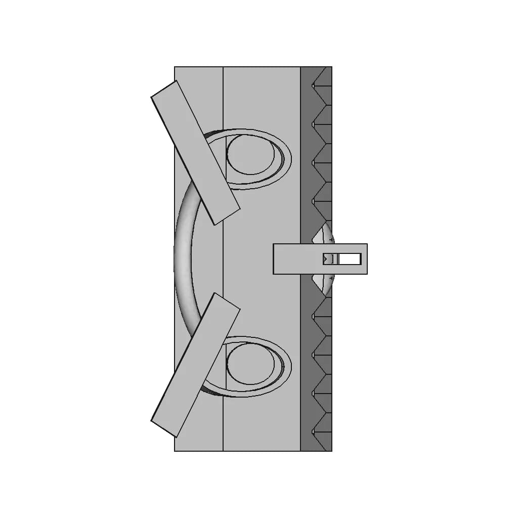 Dungeon Mimics Classic Red Toolbox - Downloadable CAD Representation_270_0_degree_snapshot