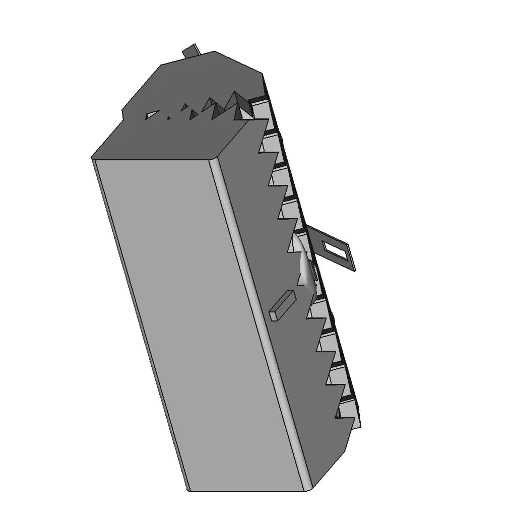 Dungeon Mimics Classic Red Toolbox - Downloadable CAD Representation_60_30_degree_snapshot