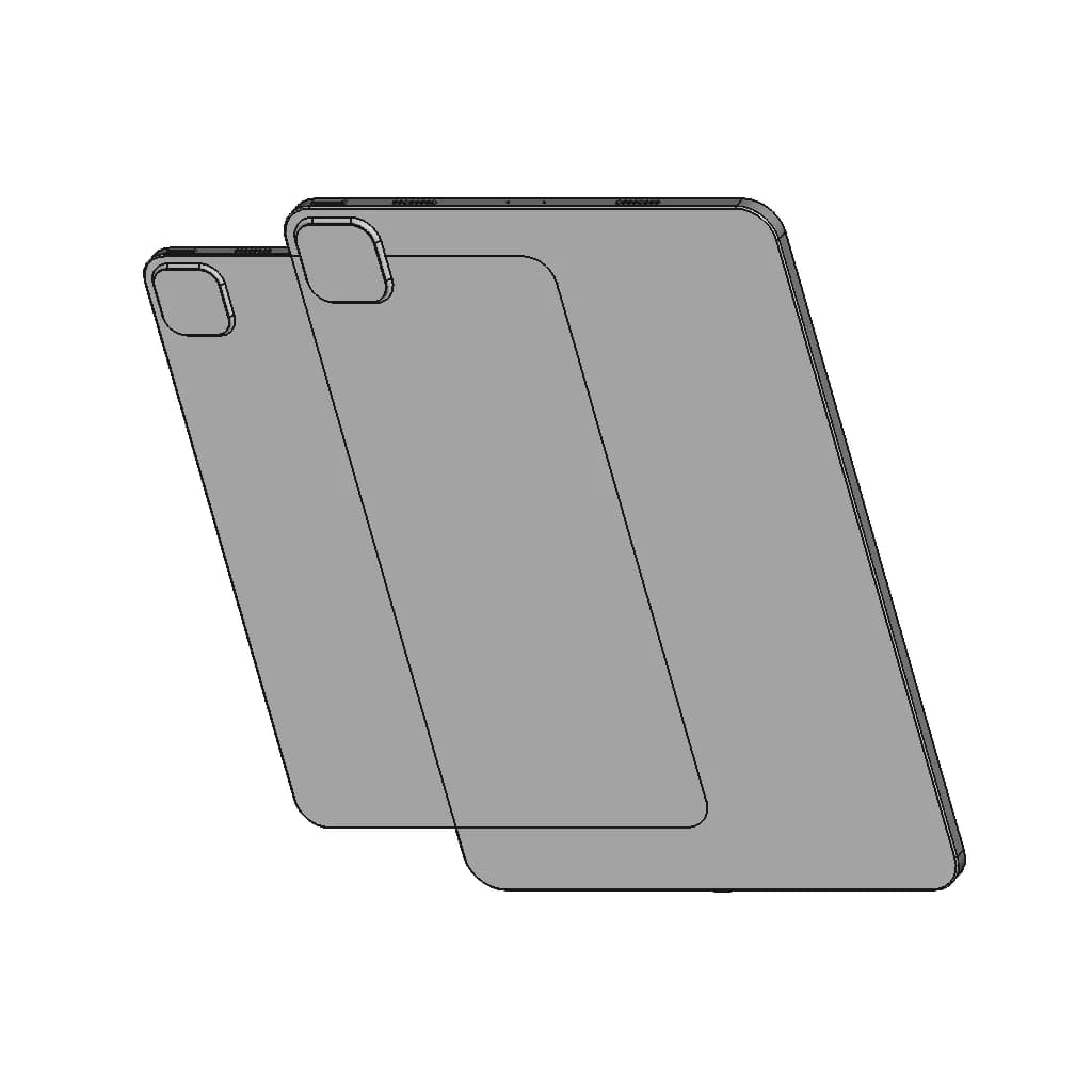 2021 Ipad Pro 11" (4Th Gen) | High-Quality CAD Model_60_30_degree_snapshot